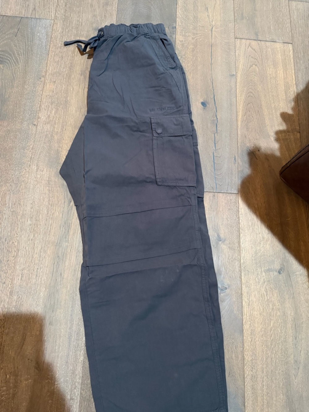 Women’s Black Cargo Jogger Pants - Casual Drawstring Waist